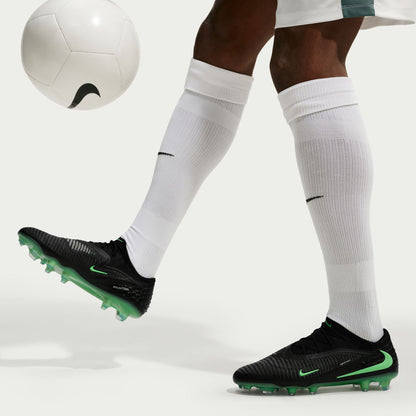 Nike Phantom 6 Low Elite FG Firm Ground Soccer Cleat - Black/ Illusion Green