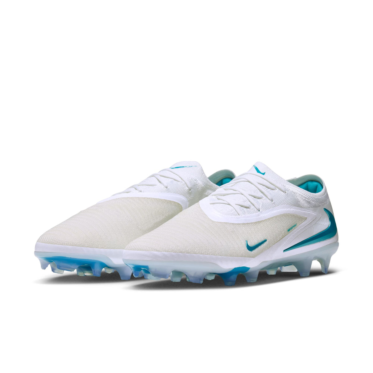 Nike Phantom 6 Low Elite FG Firm Ground Soccer Shoes - White/ Dusty Cactus/ White