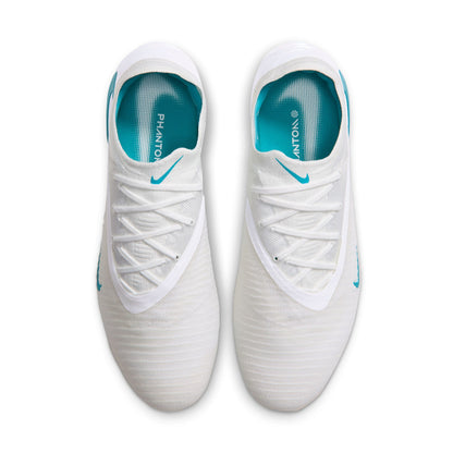 Nike Phantom 6 Low Elite FG Firm Ground Soccer Shoes - White/ Dusty Cactus/ White