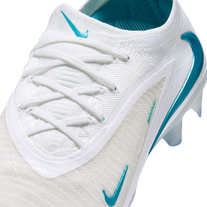 Nike Phantom 6 Low Elite FG Firm Ground Soccer Shoes - White/ Dusty Cactus/ White