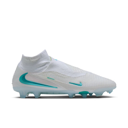Nike United Phantom 6 High Elite FG Firm Ground Soccer Cleats - White/ Dusty Cactus/ White