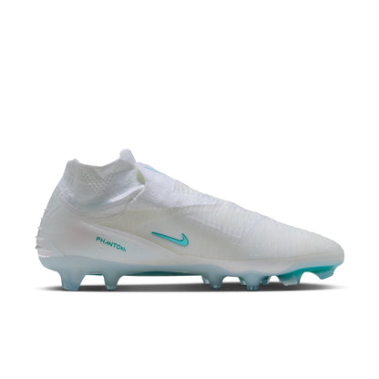 Nike United Phantom 6 High Elite FG Firm Ground Soccer Cleats - White/ Dusty Cactus/ White
