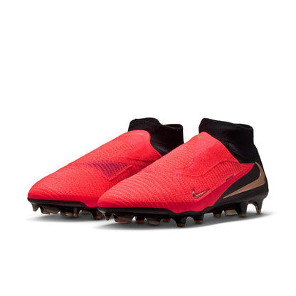 Nike Phantom 6 High Elite FG Firm Ground Soccer Cleats - Bright Crimson/ Blur Black