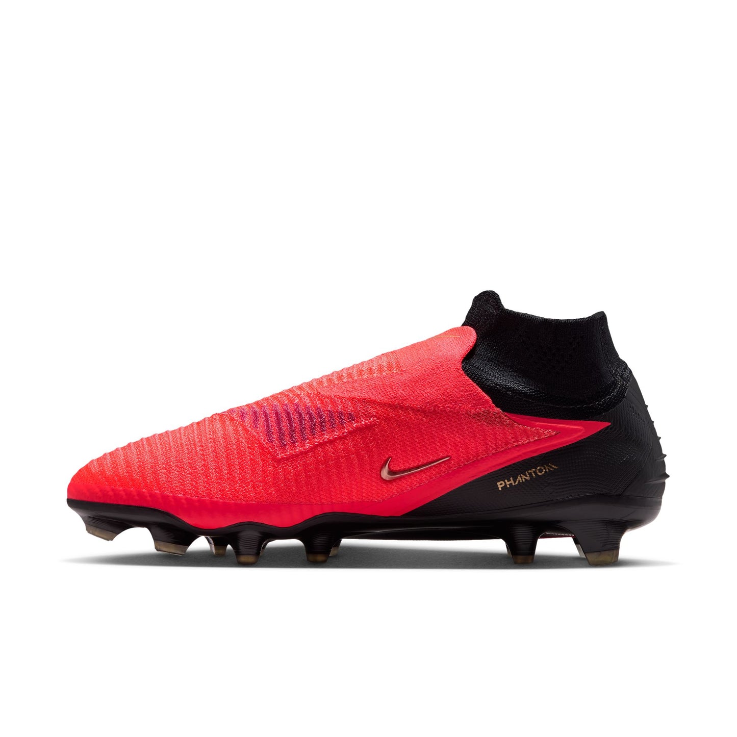 Nike Phantom 6 High Elite FG Firm Ground Soccer Cleats - Bright Crimson/ Blur Black
