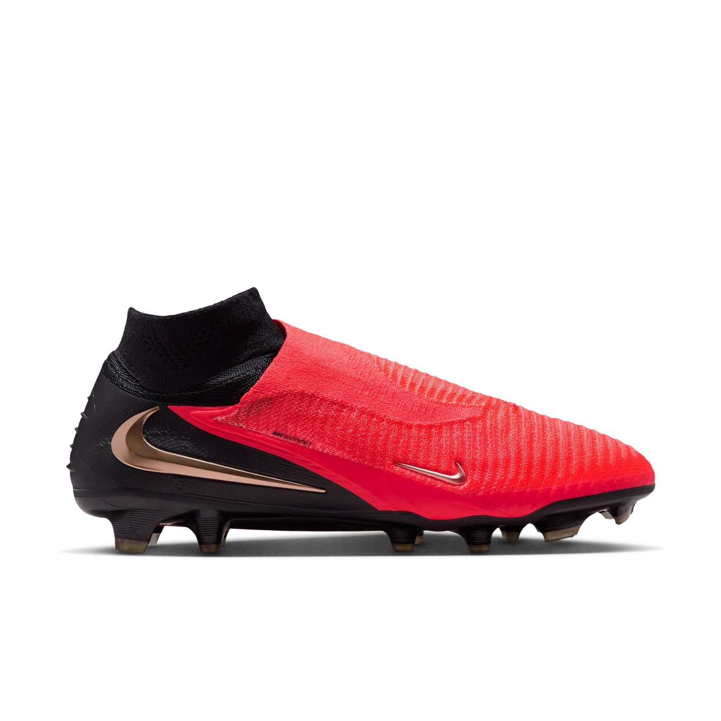 Nike Phantom 6 High Elite FG Firm Ground Soccer Cleats - Bright Crimson/ Blur Black
