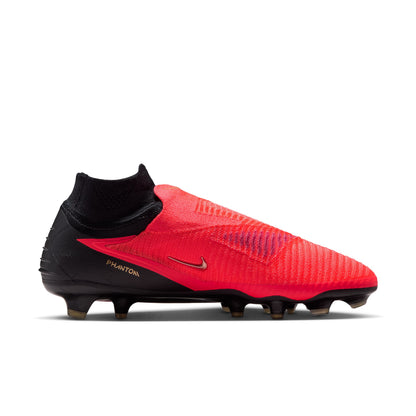 Nike Phantom 6 High Elite FG Firm Ground Soccer Cleats - Bright Crimson/ Blur Black