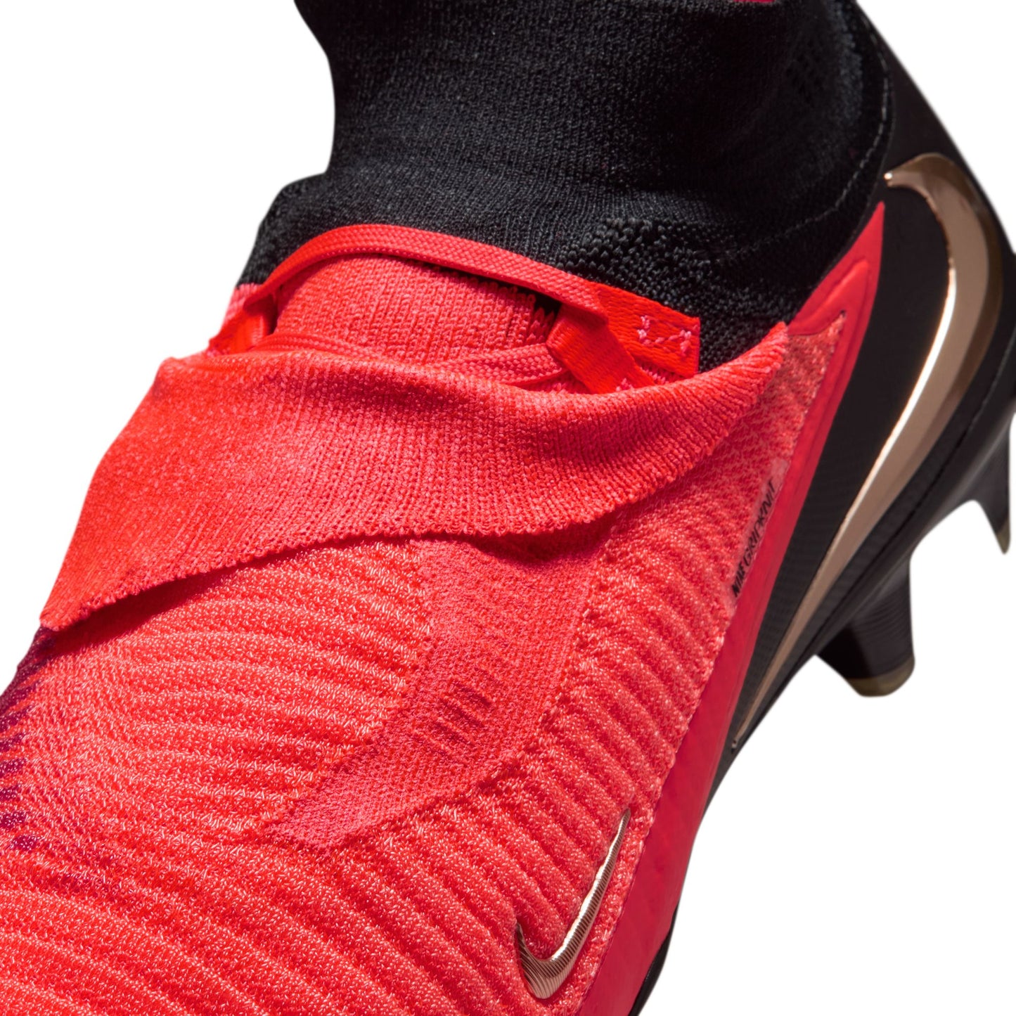 Nike Phantom 6 High Elite FG Firm Ground Soccer Cleats - Bright Crimson/ Blur Black