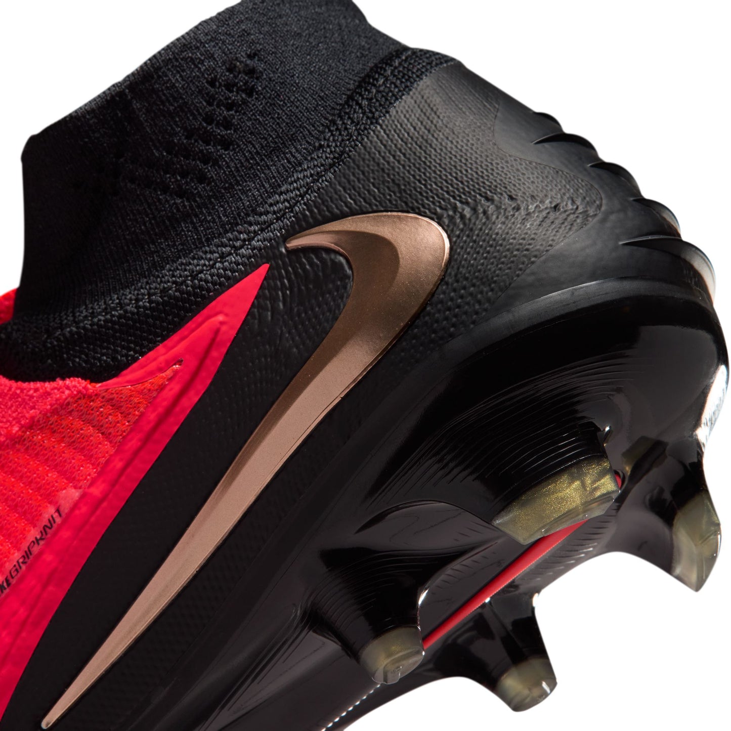 Nike Phantom 6 High Elite FG Firm Ground Soccer Cleats - Bright Crimson/ Blur Black