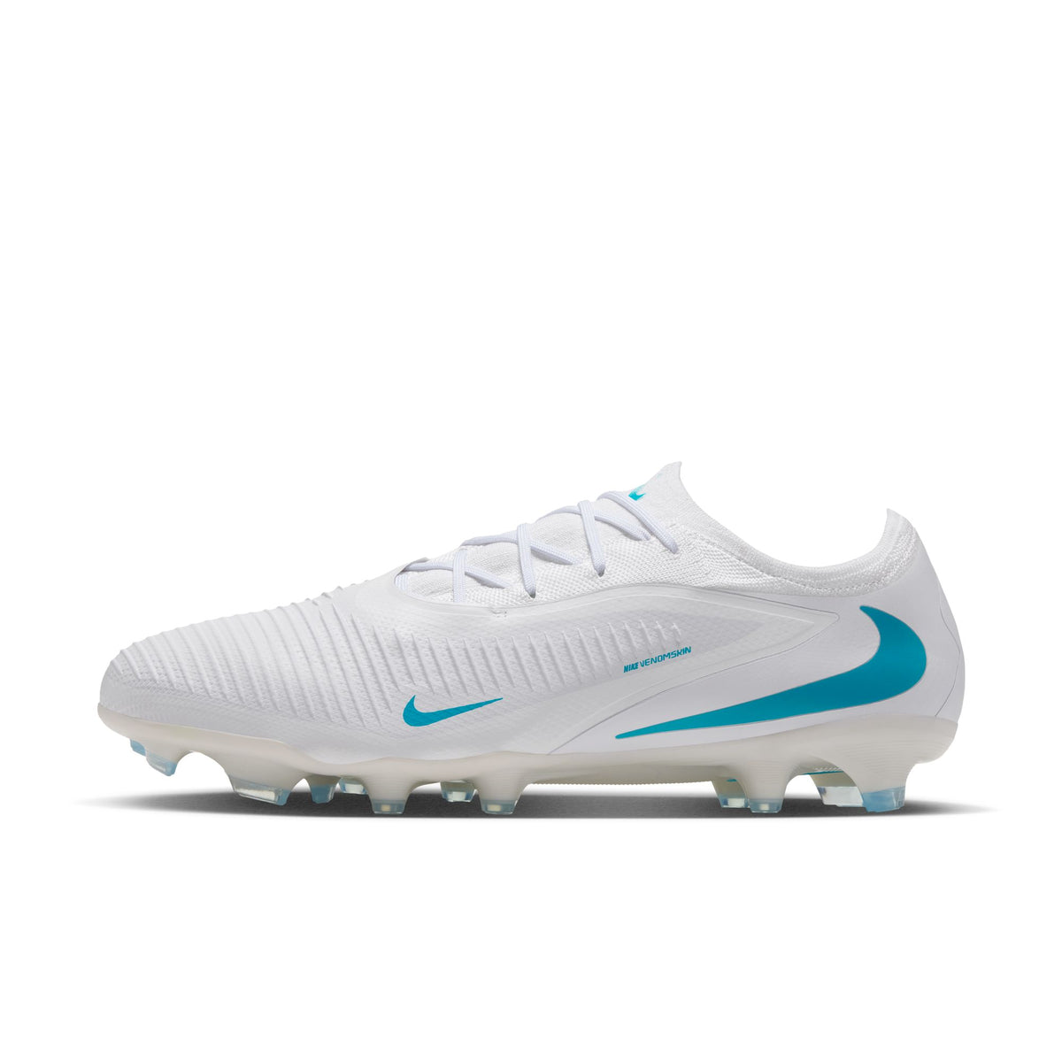Nike Phantom 6 Low Pro FG Firm Ground Soccer Cleat - White/ Dusty Cactus/ White