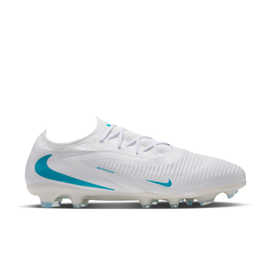 Nike Phantom 6 Low Pro FG Firm Ground Soccer Cleat - White/ Dusty Cactus/ White