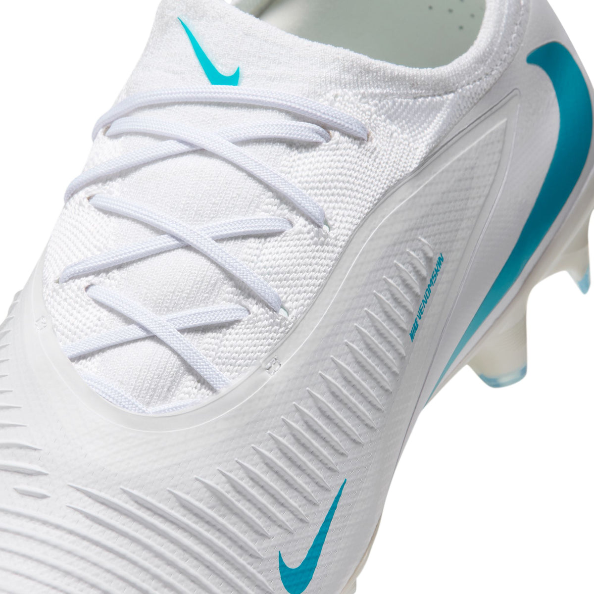 Nike Phantom 6 Low Pro FG Firm Ground Soccer Cleat - White/ Dusty Cactus/ White