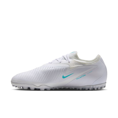 Nike React Phantom 6 Low Pro TF Turf Soccer Shoes - White/ Dusty Cactus/ White