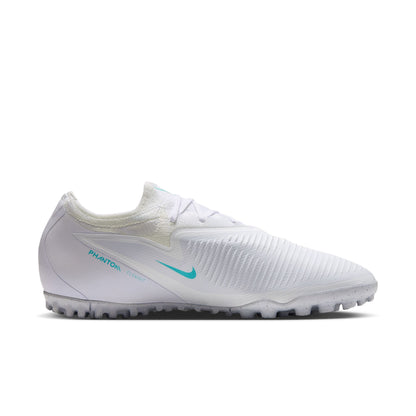 Nike React Phantom 6 Low Pro TF Turf Soccer Shoes - White/ Dusty Cactus/ White