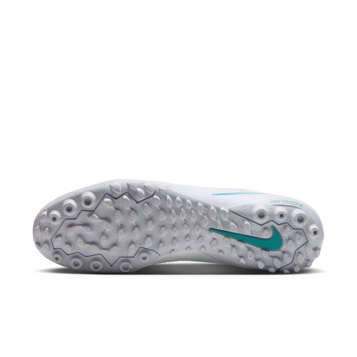 Nike React Phantom 6 Low Pro TF Turf Soccer Shoes - White/ Dusty Cactus/ White