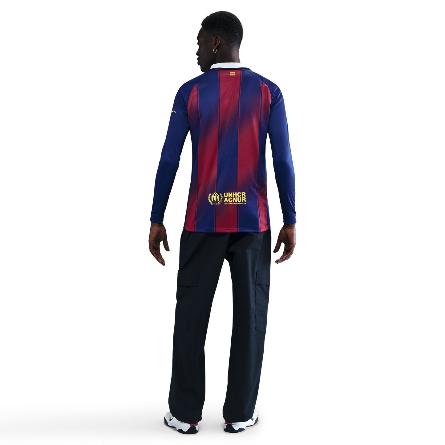 Men's Nike FC Barcelona 2025/26 Stadium Home Long Sleeve