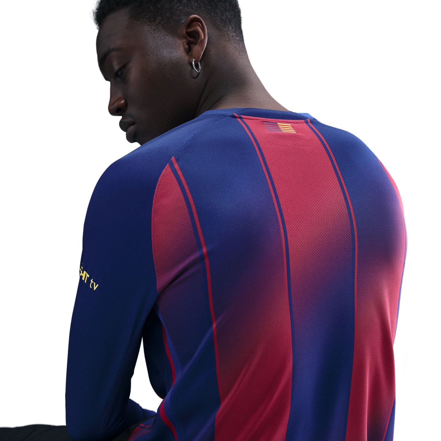 Men's Nike FC Barcelona 2025/26 Stadium Home Long Sleeve