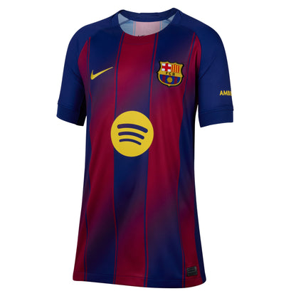Youth Nike Replica Barcelona Home Jersey 2025/2026