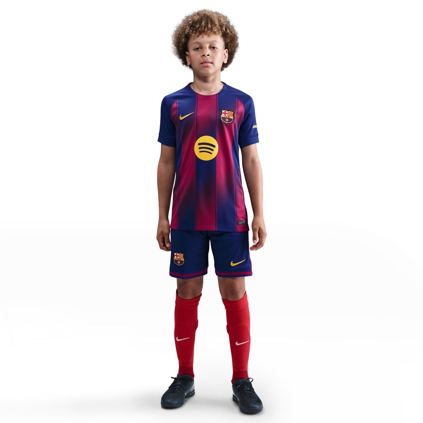 Youth Nike Replica Barcelona Home Jersey 2025/2026