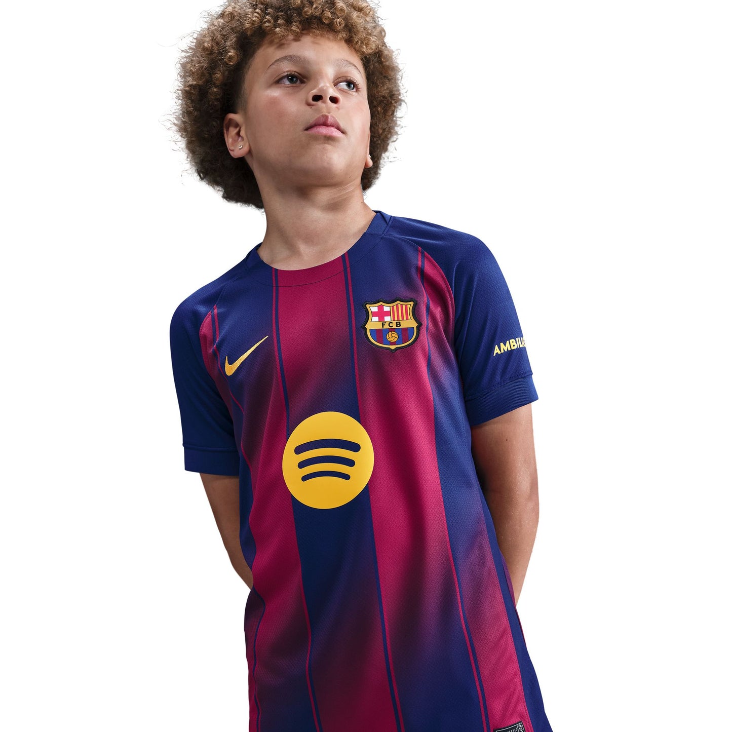 Youth Nike Replica Barcelona Home Jersey 2025/2026