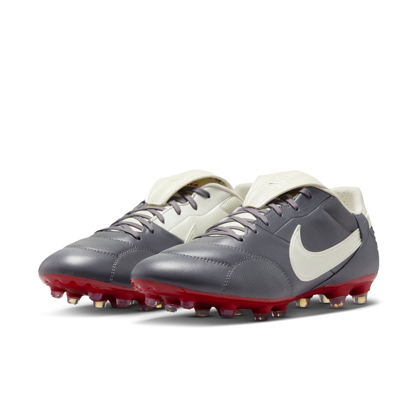 Nike Premier III FG Firm Ground Soccer Cleat -  LT Graphite/ MTLC Summit White/ Varsity Red