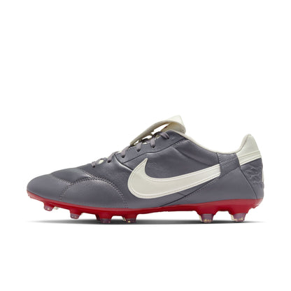 Nike Premier III FG Firm Ground Soccer Cleat -  LT Graphite/ MTLC Summit White/ Varsity Red