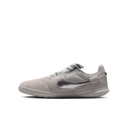 Nike Junior StreetGato IC Indoor Soccer Shoes- Lt Smoke Grey/Metallic Silver