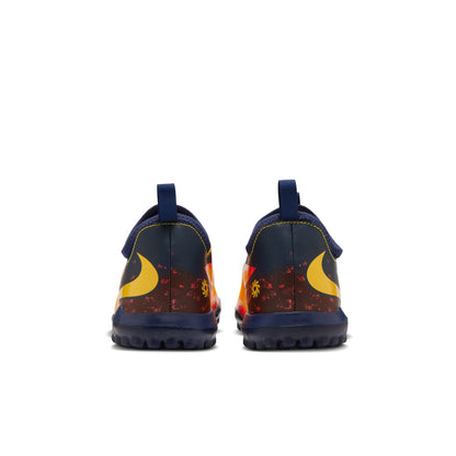 Nike Junior Phantom 360 Academy EH TF Turf Soccer Shoes- Laser Orange/ Lemon Venom/Blue Void