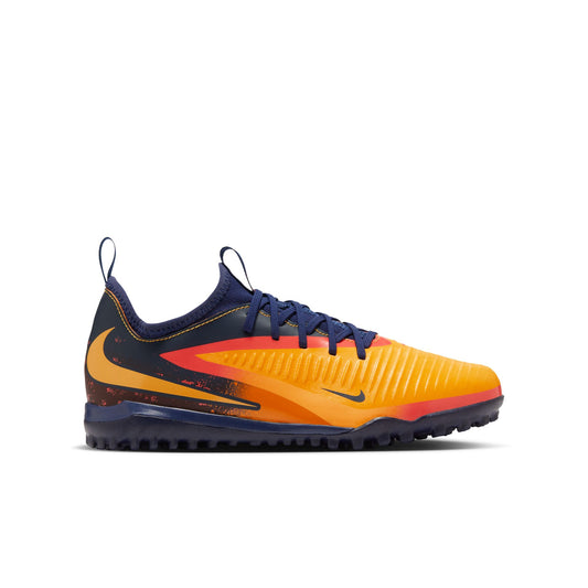 Nike Junior Phantom 360 Academy EH TF Turf Soccer Shoes- Laser Orange/ Lemon Venom/Blue Void