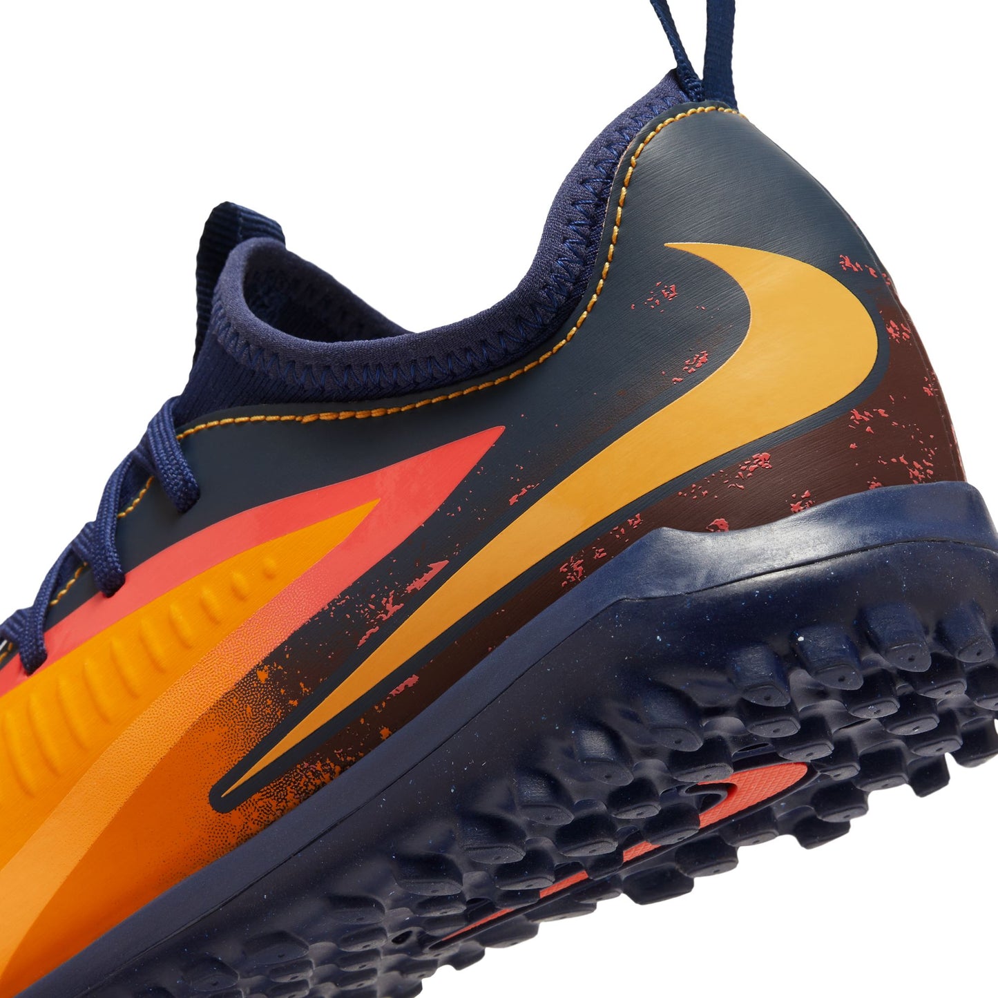 Nike Junior Phantom 360 Academy EH TF Turf Soccer Shoes- Laser Orange/ Lemon Venom/Blue Void