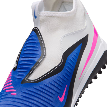 Nike Junior Phantom 6 High Academy TF Turf Soccer Cleats - Racer Blue/ Pink Blast