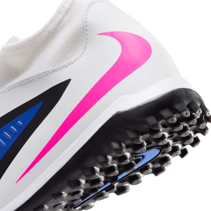 Nike Junior Phantom 6 High Academy TF Turf Soccer Cleats - Racer Blue/ Pink Blast