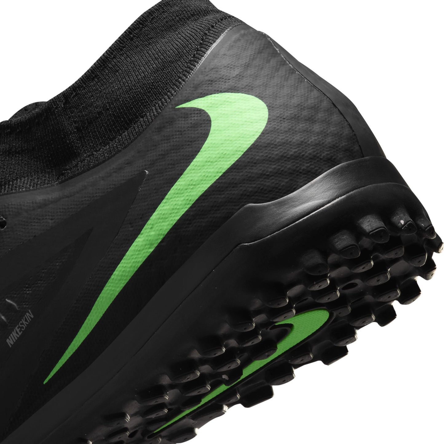 Nike Phantom 6 High Academy TF Turf Soccer Shoes - Black/ Illusion Green Black