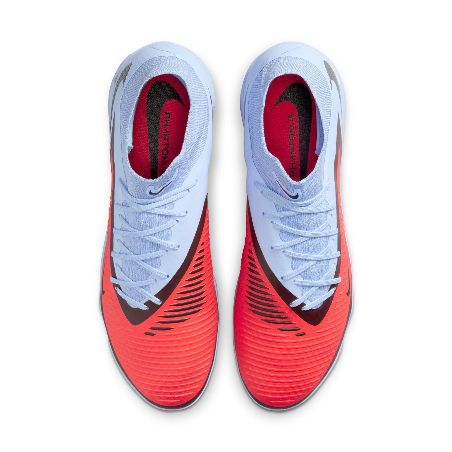 Nike Phantom 6 360 High Academy DF TF Turf Soccer Shoes - Royal Tint/ Bright Crimson