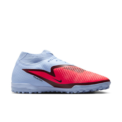 Nike Phantom 6 360 High Academy DF TF Turf Soccer Shoes - Royal Tint/ Bright Crimson