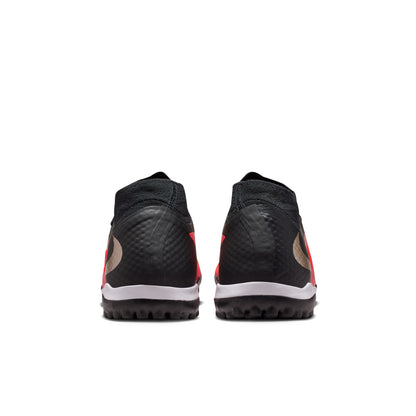 Nike Phantom 6 High Academy TF Turf Soccer Shoes - Bright Crimson/ Blue Black