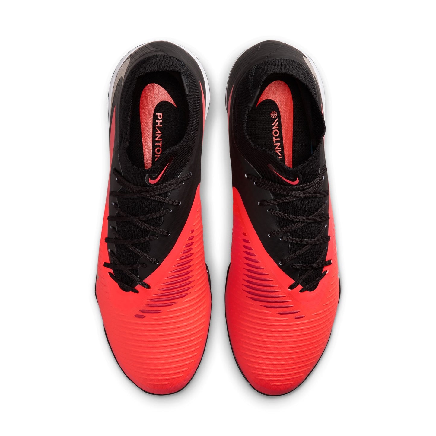 Nike Phantom 6 High Academy TF Turf Soccer Shoes - Bright Crimson/ Blue Black