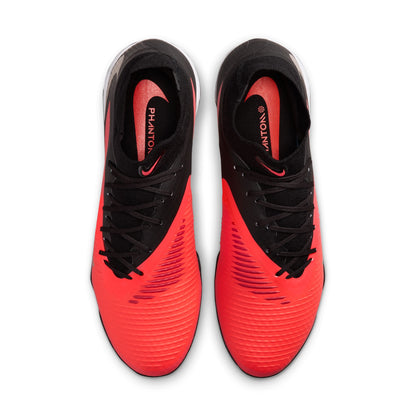 Nike Phantom 6 High Academy TF Turf Soccer Shoes - Bright Crimson/ Blue Black