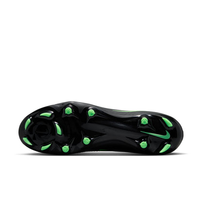 Nike Phantom 6 High Academy FG Firm Ground Soccer Cleats- Black/ Illusion Green Black