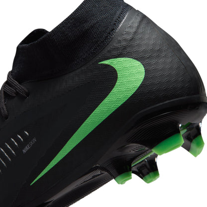 Nike Phantom 6 High Academy FG Firm Ground Soccer Cleats- Black/ Illusion Green Black