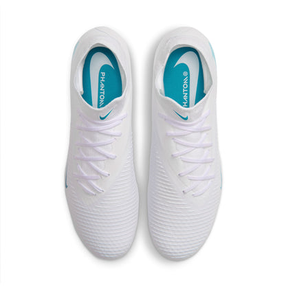 Nike Phantom 6 High Academy FG Firm Ground Soccer Shoes - White/ Dusty Cactus/ White
