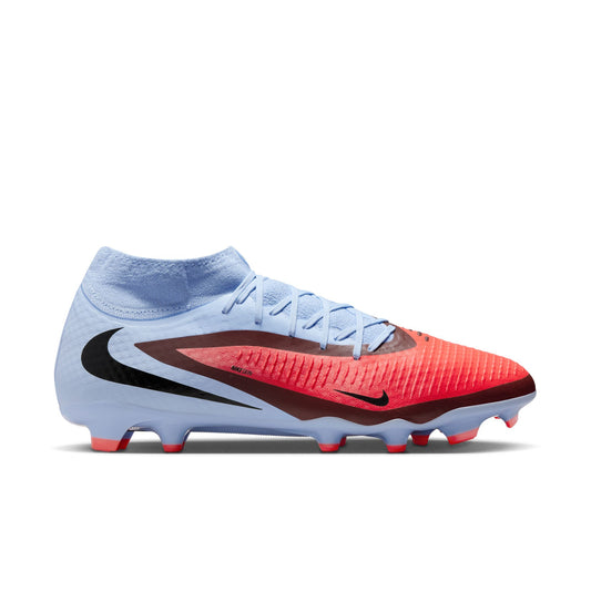 Nike Phantom 6 360 High Academy DF FG Firm Ground Soccer Cleats - Royal Tint/ Bright Crimson