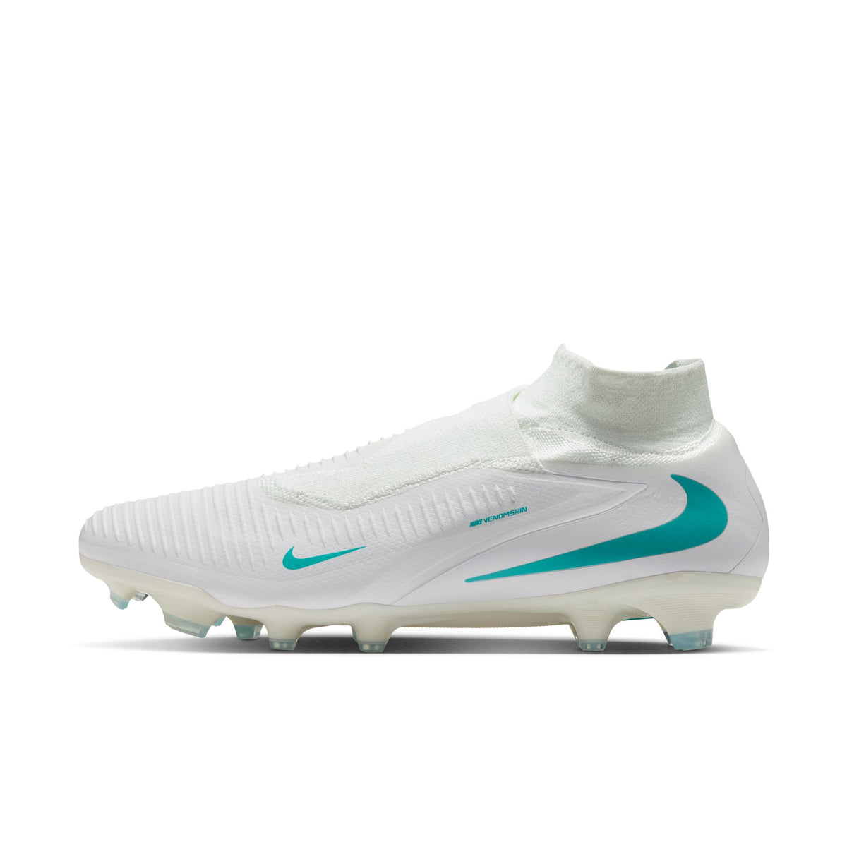 Nike Phantom 6 High Pro FG Firm Ground Soccer Cleat - White/ Dusty Cactus/ White