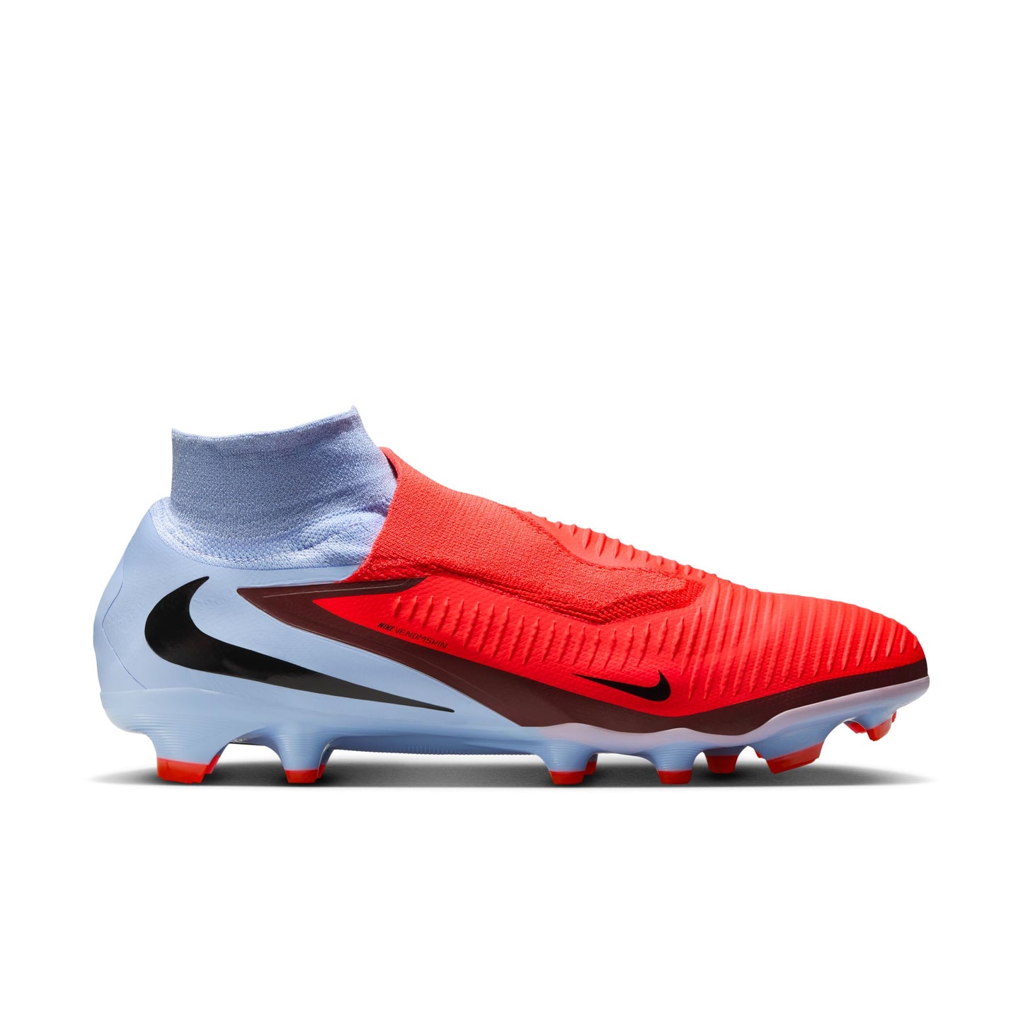 Nike Phantom 6 High Top 360 Pro FG Firm Ground Soccer Cleats - Royal Tint/ Bright Crimson