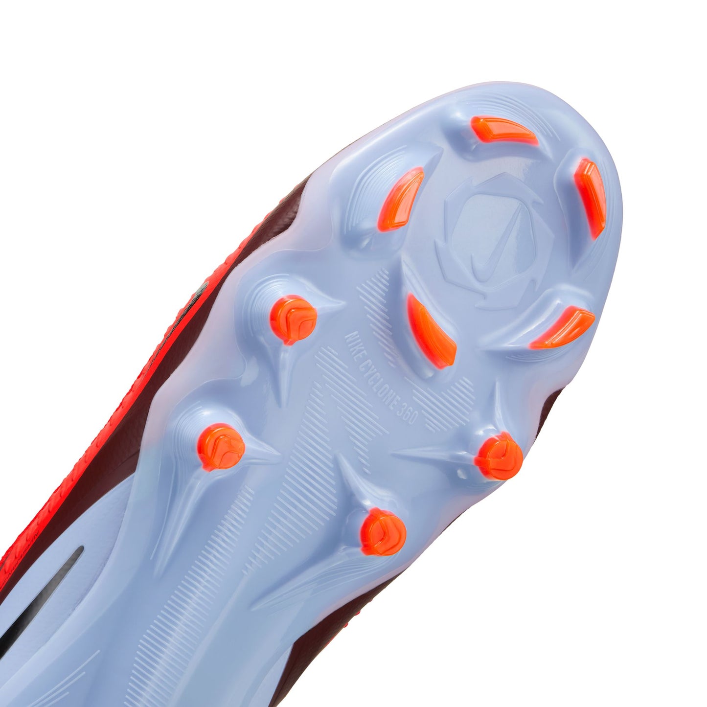 Nike Phantom 6 High Top 360 Pro FG Firm Ground Soccer Cleats - Royal Tint/ Bright Crimson