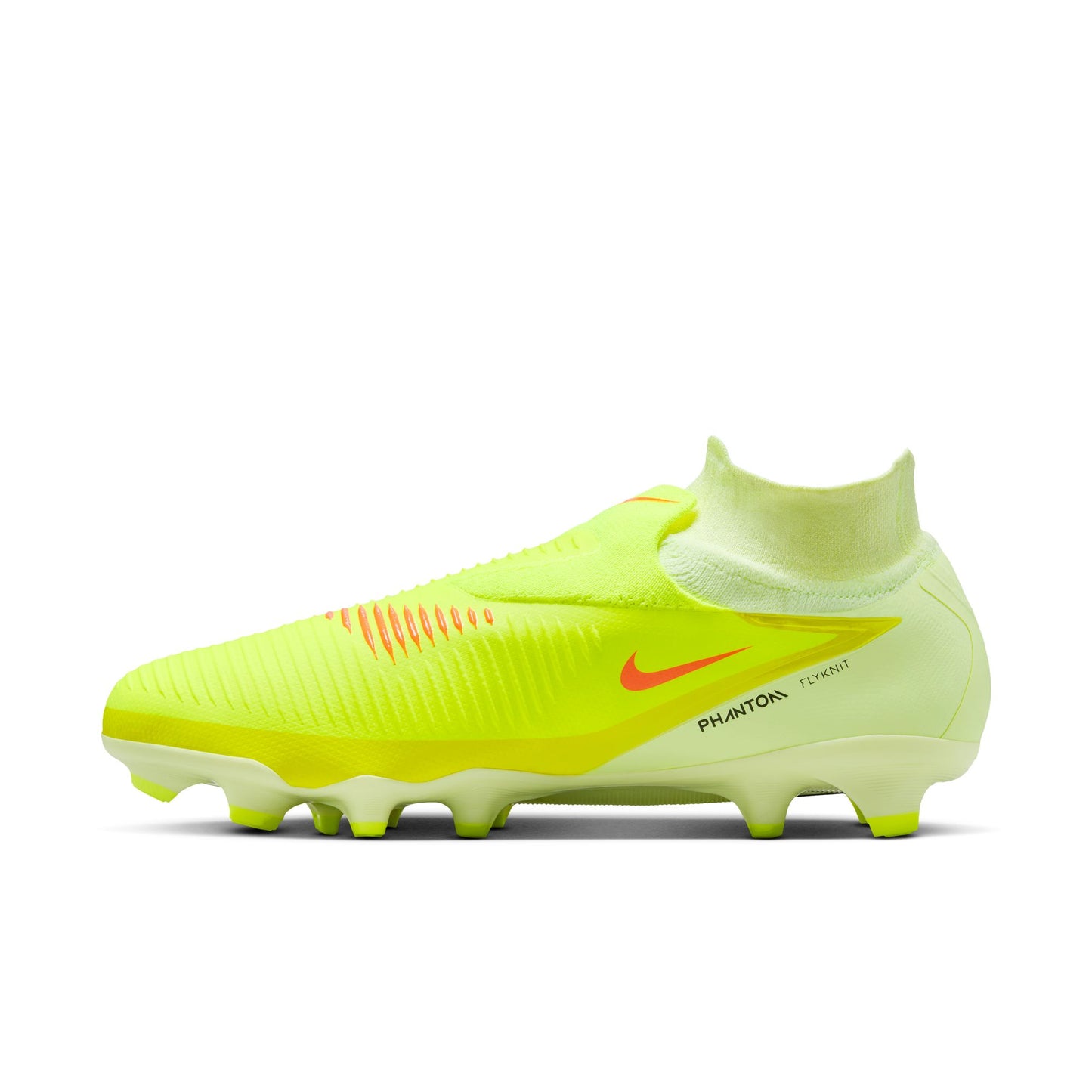 Nike Phantom 6 High Pro FG Firm Ground Soccer Cleat- Hyper Crimson/Black- Limelight