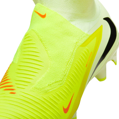 Nike Phantom 6 High Pro FG Firm Ground Soccer Cleat- Hyper Crimson/Black- Limelight