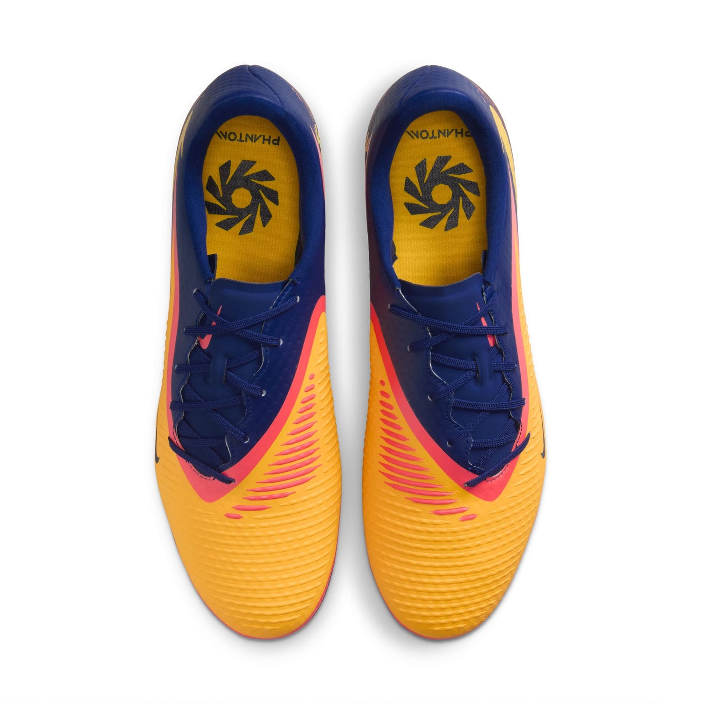 Nike Phantom 6 360 Academy EH FG Firm Ground Soccer Cleats - Laser Orange/ Lemon Venom/ Blue Void