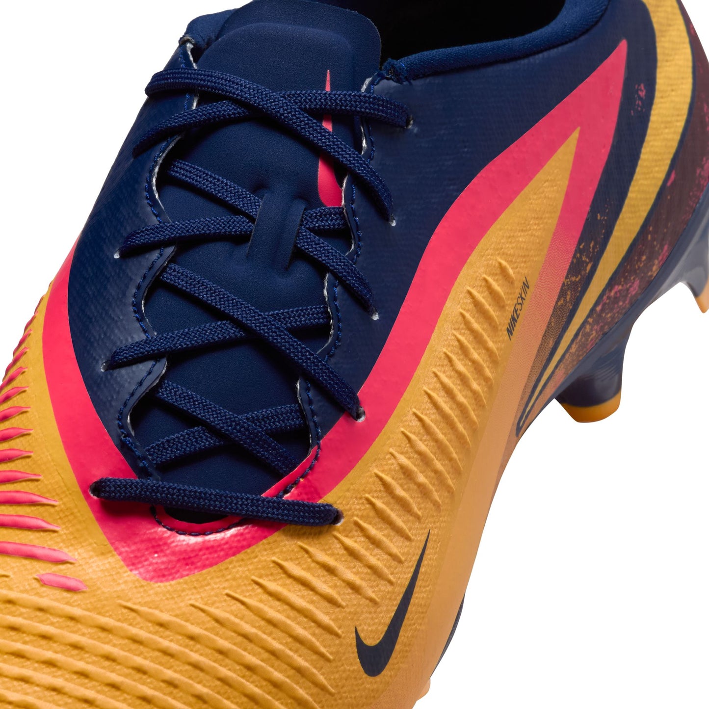 Nike Phantom 6 360 Academy EH FG Firm Ground Soccer Cleats - Laser Orange/ Lemon Venom/ Blue Void