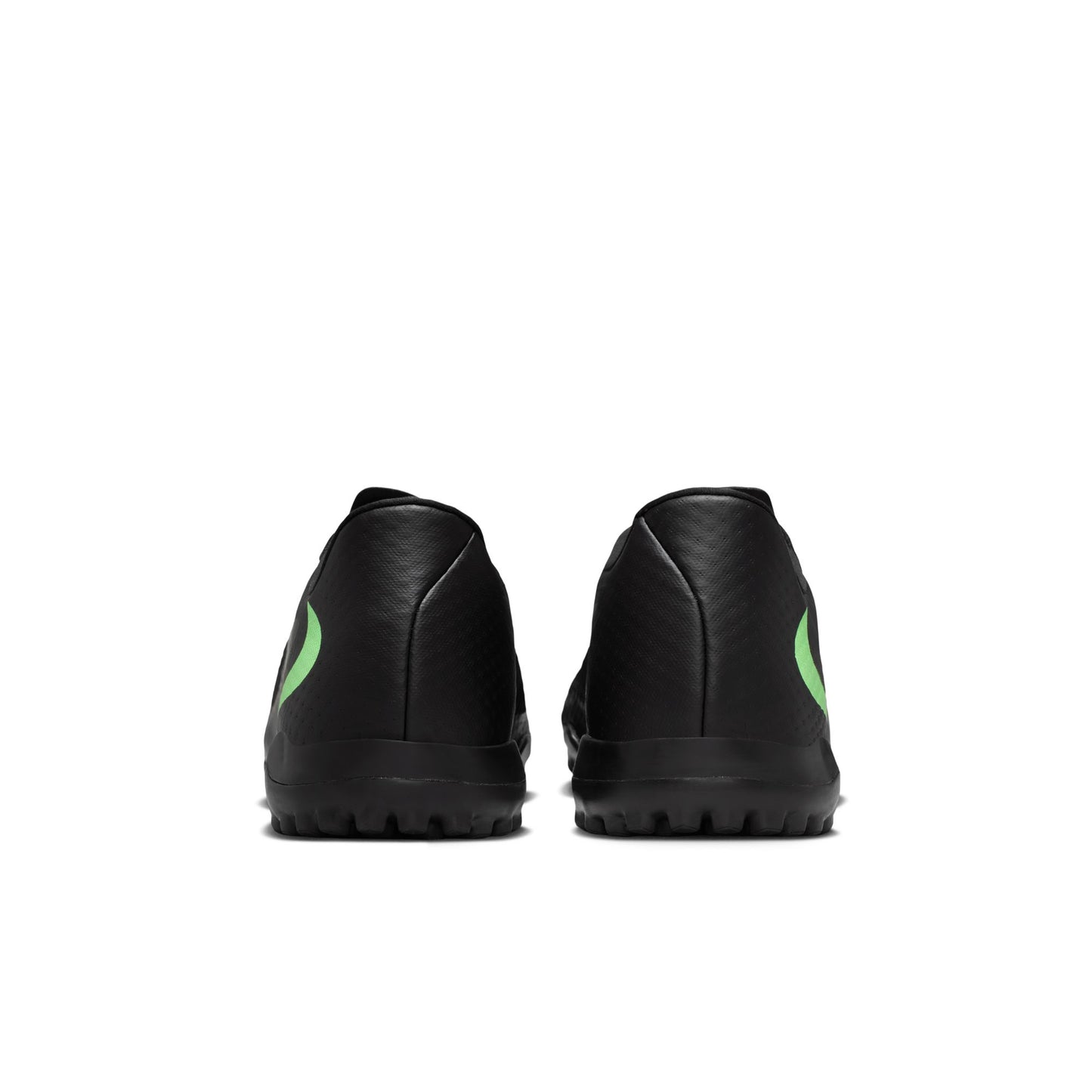 Nike Phantom 6 Low Academy TF Turf Soccer Shoes - Black/ Illusion Black/ Green