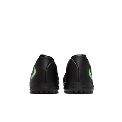 Nike Phantom 6 Low Academy TF Turf Soccer Shoes - Black/ Illusion Black/ Green
